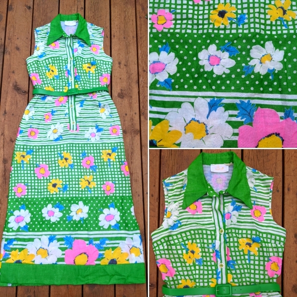 Serbin Exclusive Dresses & Skirts - Vtg 60s 70s Serbin Exclusive floral maxi dress